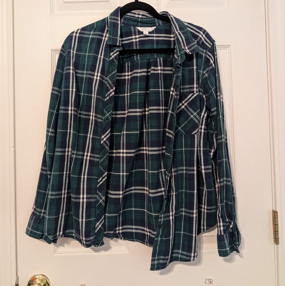 Green Plaid Shirt